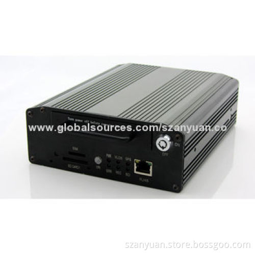Mobile DVR, Supports 4 Video/2 Audio Input, both 2.5 inch HDD and 64G SD card storage